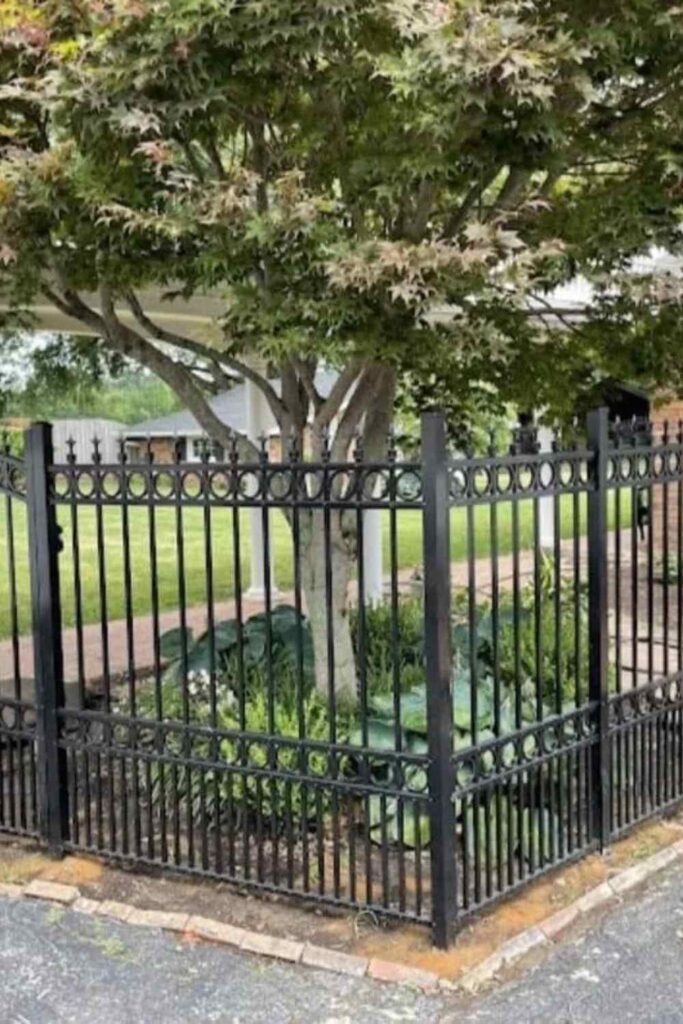 Black Aluminum Fence by Cloyd's Fencing