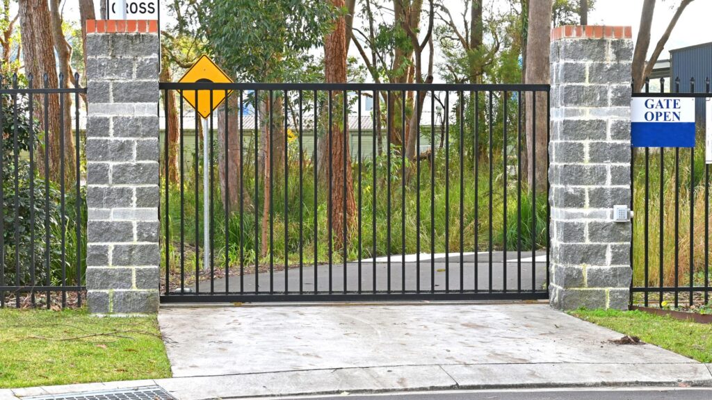 commercial automatic gates and controlled entry fencing for businesses